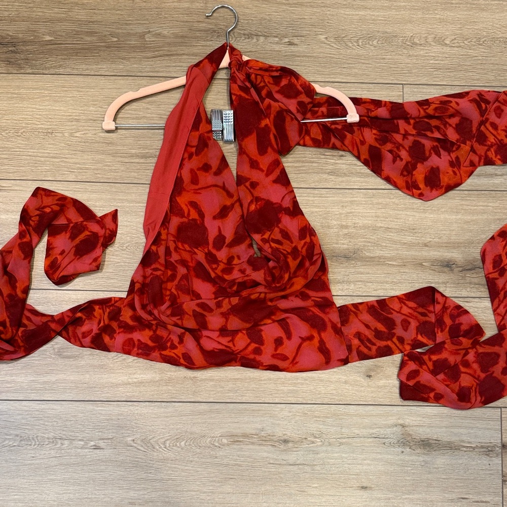 Peppermayo Red Halter Top